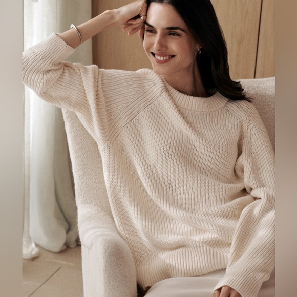 Jenni Kayne Sweaters - Jenni Kayne Cotton Fisherman Sweater - Blush Pink